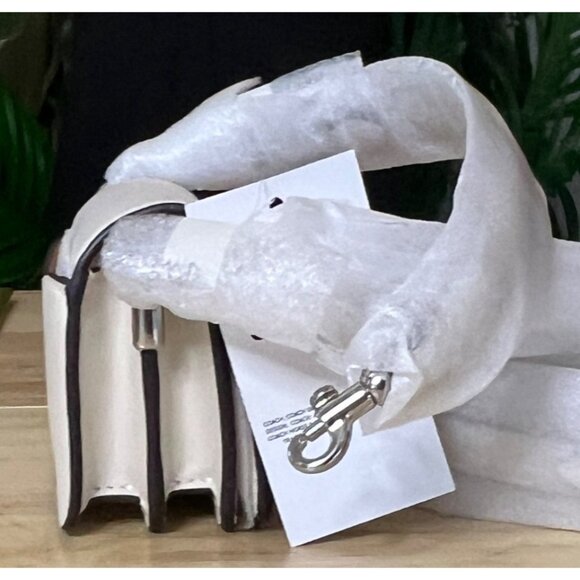 NEW WITH TAGS!  Coach White Tabby with Pave Embellished Front C Logo - Picture 6 of 8